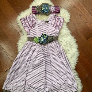 Mustard Pie Dress & Headband